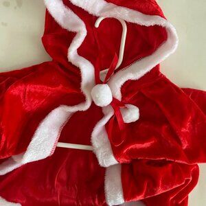 Red Velvet Santa-Style Cape